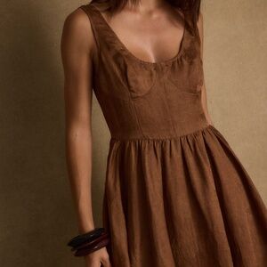 12th Tribe Kit Mocha Floral Micro Mini Dress Size XLXL